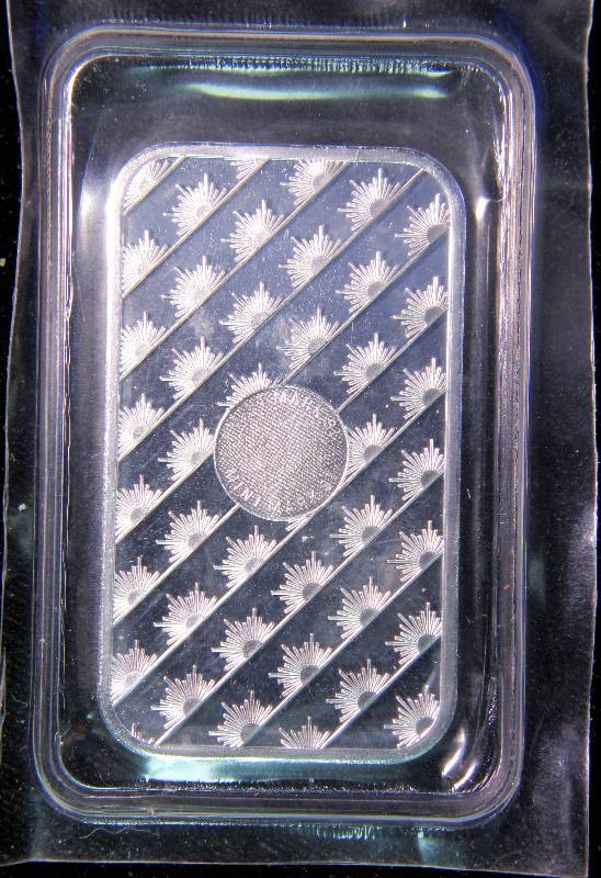 1 TROY OZ. .999 FINE SILVER BAR SUNSHINE MINTING SEALED