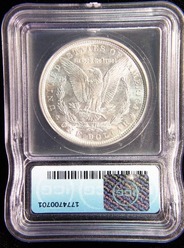 1887 MORGAN SILVER DOLLAR MS65 ICG
