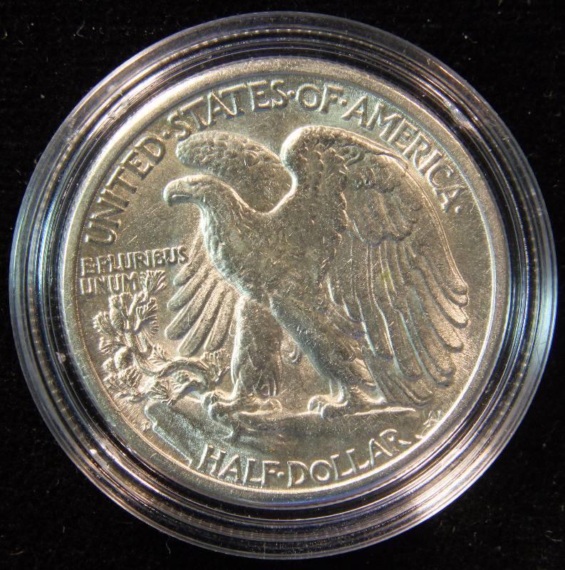 1947-D WALKING LIBERTY SILVER HALF DOLLAR AU-UNC