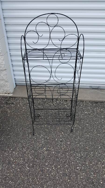 Black wire rack - three shelves