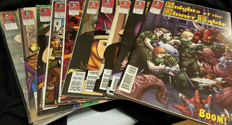 Lot of 10 Knights of the Dinner Table comics