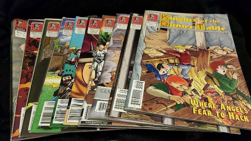Lot of 10 Knights of the Dinner Table comics