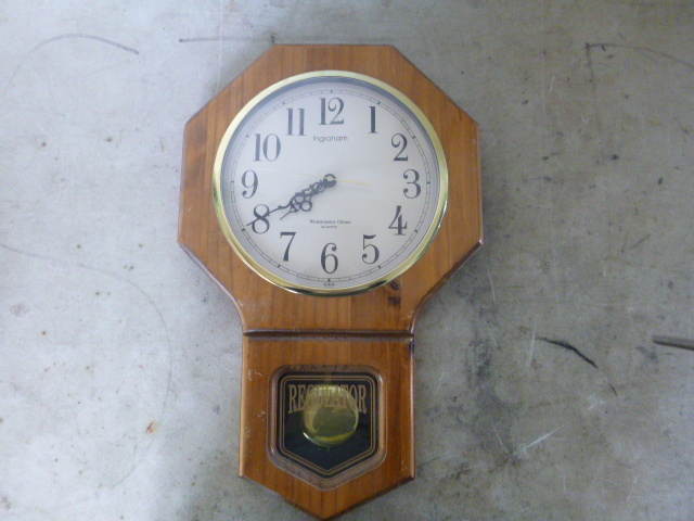 lot 6 image: Ingraham Westminster Chime Quartz Clock