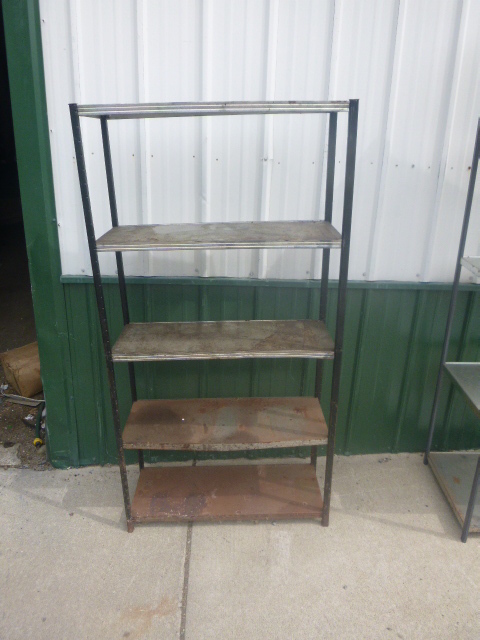 lot 160 image: Metal Shelf