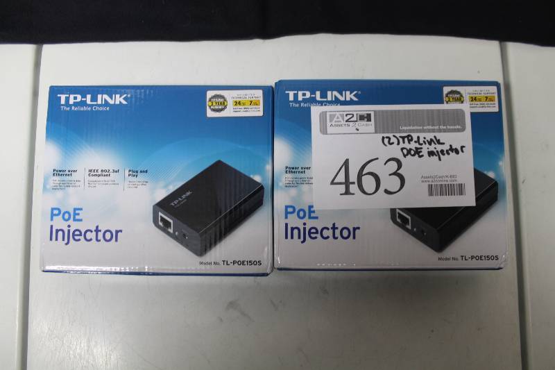 Lot of (2) TP-LINK PoE Injector