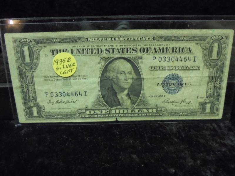 1935E $1 Silver Certificate