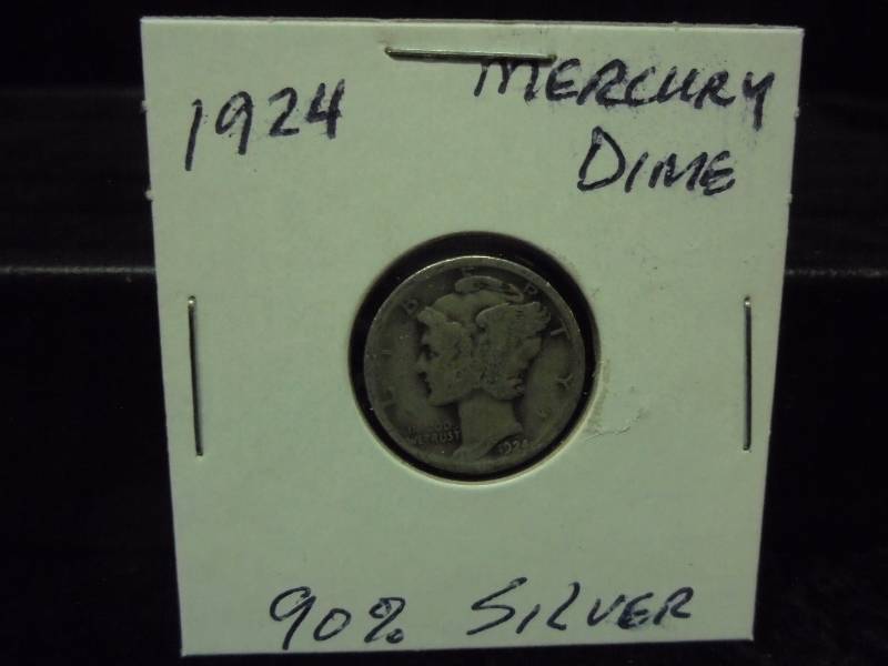 1924 Mercury Dime