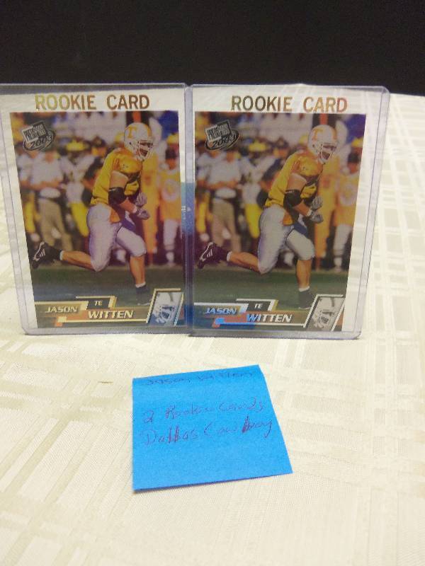 lot 19 image: Jason Witten - 2 Rookie Cards