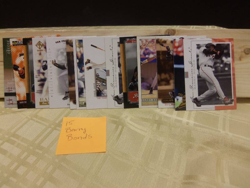 lot 37 image: Barry Bonds - 15 Cards