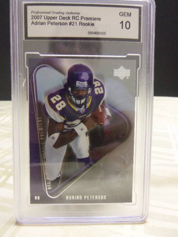 lot 54 image: Adrian Peterson - Graded Rookie