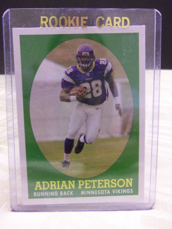 lot 57 image: Adrian Peterson Rookie Card