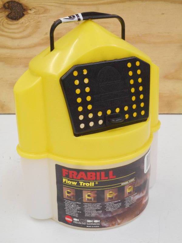 lot 16 image: Frabill Flow Troll Minnow Bucket, L...