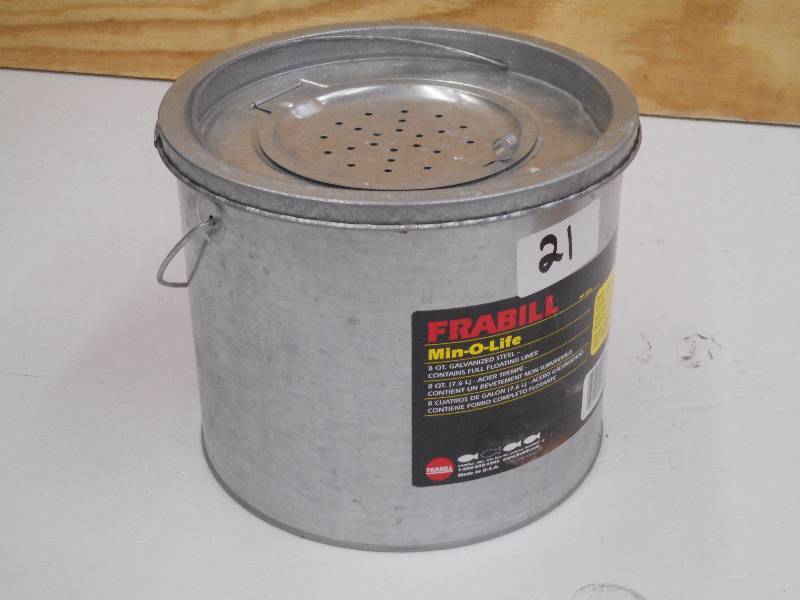 lot 21 image: Frabill Min-O-Life Galvanized Minno...