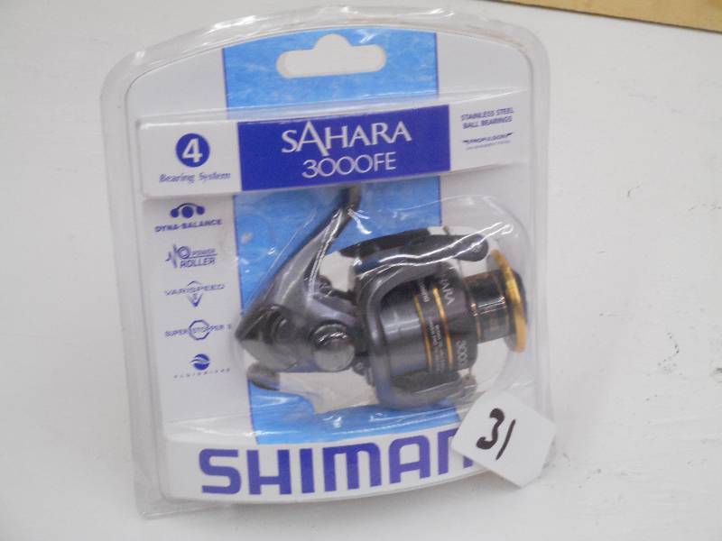 lot 31 image: New Shimano Sahara 3000FE Spinning ...