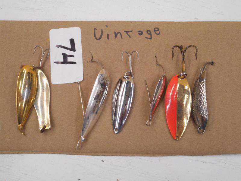 lot 74 image: Lot Of (6) Vintage Spoon Lures ...