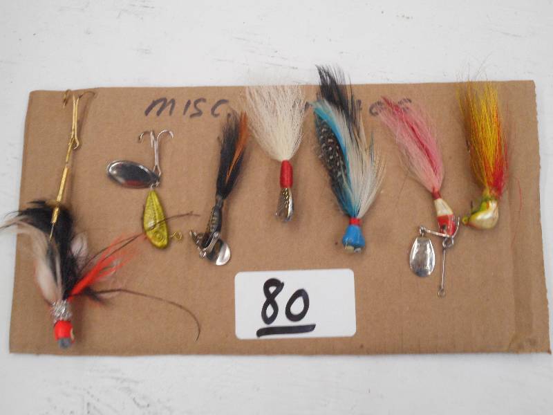 lot 80 image: Lot Of (7) Vintage Fishing Lures ...
