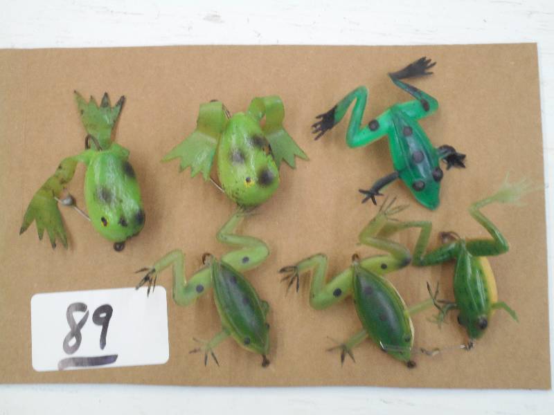 lot 89 image: Lot Of (6) Frog Fishing Lures ...