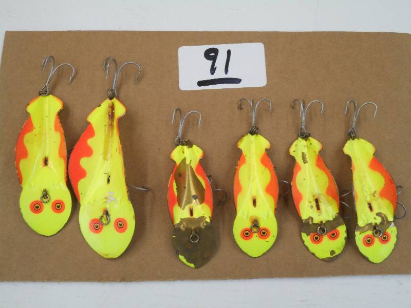 lot 91 image: Lot Of (6) Spoon Lures ...