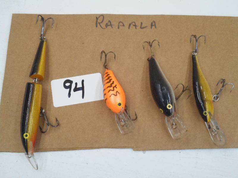 lot 94 image: Lot Of (4) Rapala Fishing Lures ...