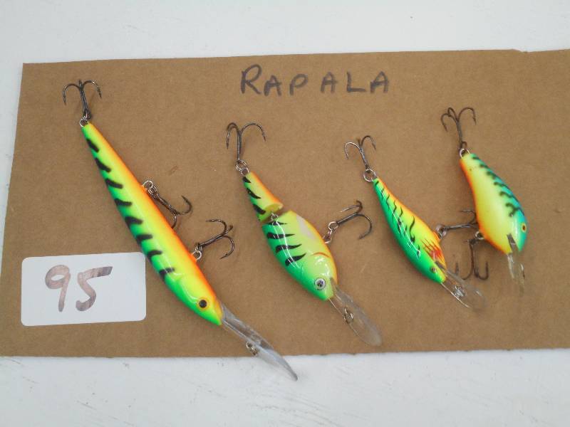 lot 95 image: Lot Of (4) Rapala Fishing Lures ...