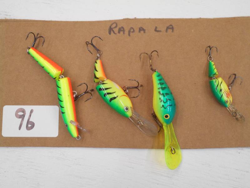 lot 96 image: Lot Of (4) Rapala Fishing Lures ...