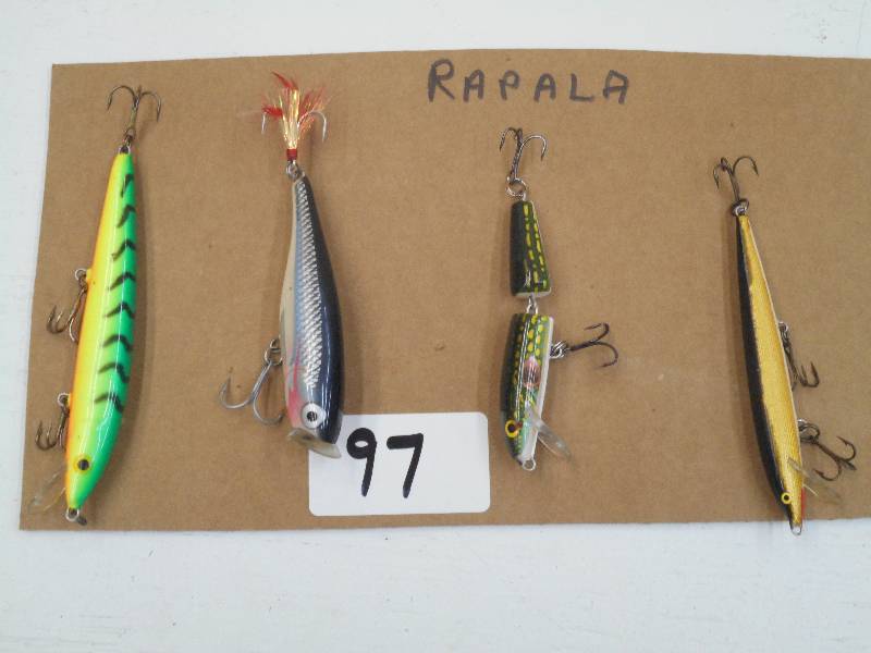 lot 97 image: Lot Of (4) Rapala Fishing Lures ...