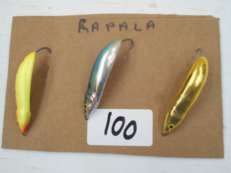 lot 100 image: Lot Of (3) Rapala Fishing Lures ...