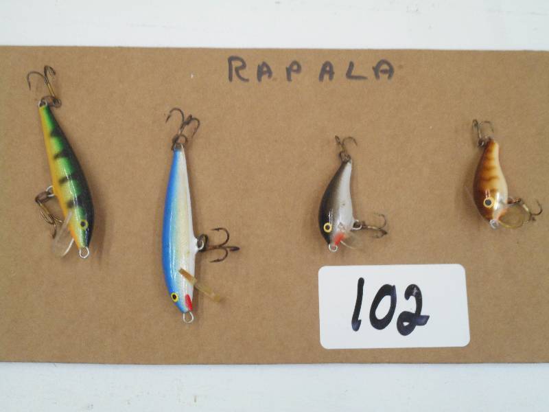 lot 102 image: Lot Of (4) Rapala Fishing Lures ...