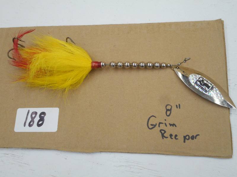 lot 188 image: (1) 8 Grim Reeper Muskie Lure ...