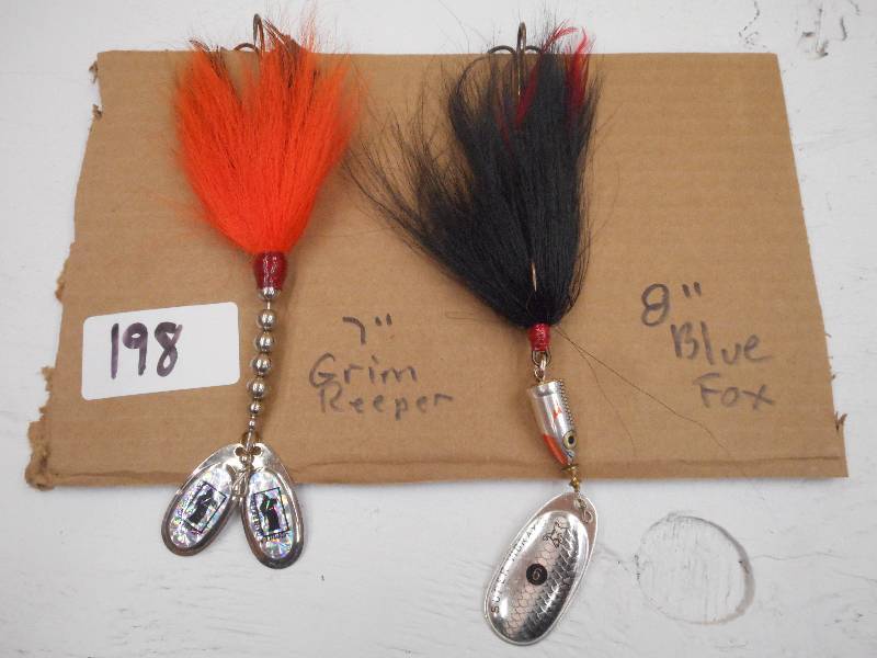 lot 198 image: (1) 7 Grim Reeper & (1) 8 Blue Fo...