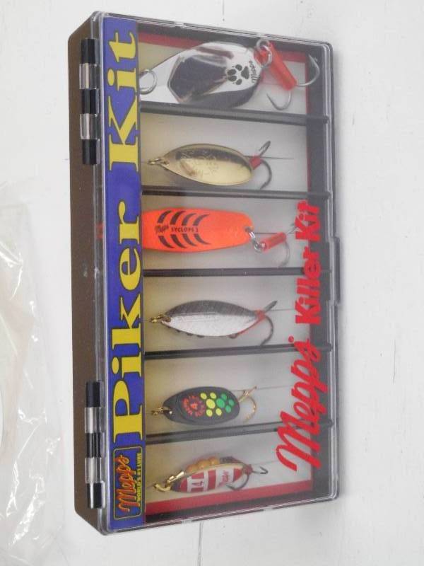 lot 221 image: New Mepps Piker Kit Spinner Lure Se...