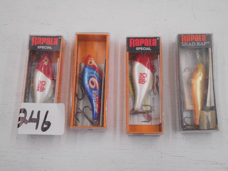 lot 246 image: Lot Of (4) New Rapala Fishing Lures...