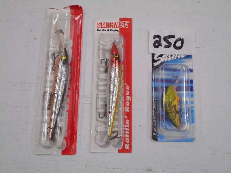 lot 250 image: Lot Of (3) New Fishing Lures ...