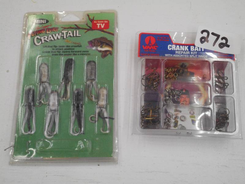 lot 272 image: (1) Craw-Tail Set & (1) Crankbait R...