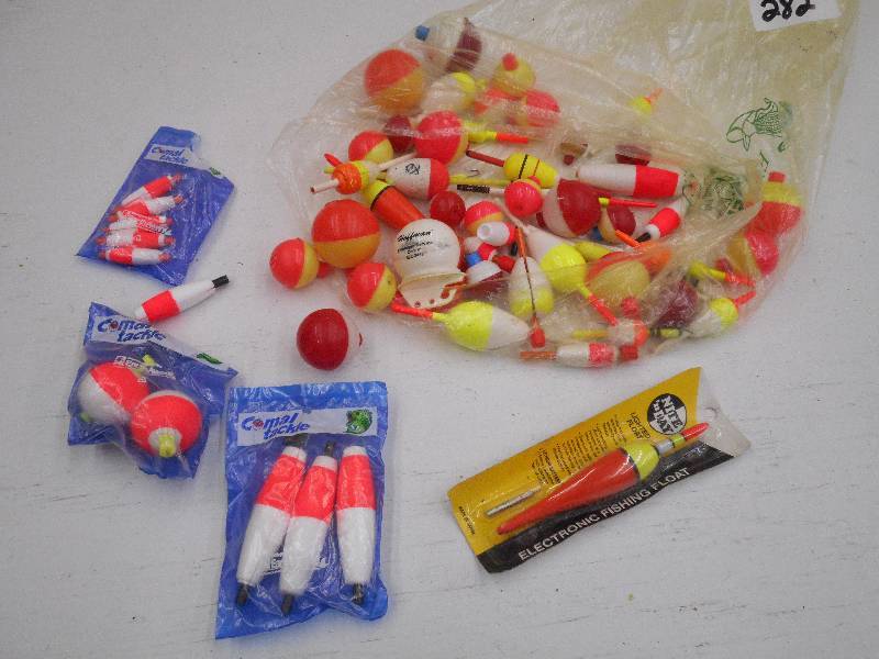 lot 282 image: Large Lot Of Assorted Bobbers & Etc...