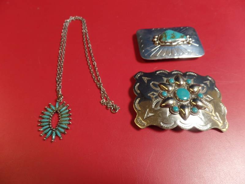lot 279 image: Sterling and Turquoise
