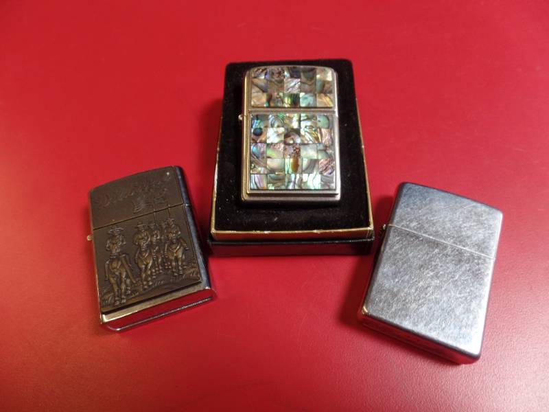 lot 287 image: Mother of Pearl Zippo Lighter