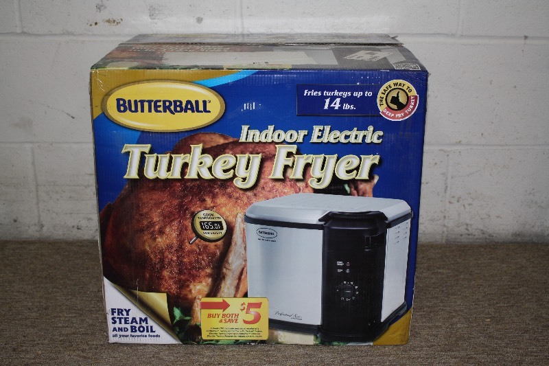 lot 118 image: Indoor Electric Turkey Fryer