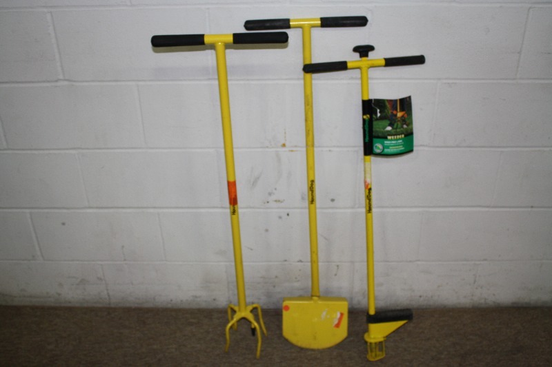 lot 171 image: Yard Tools Tiller, Weed Puller, Edger