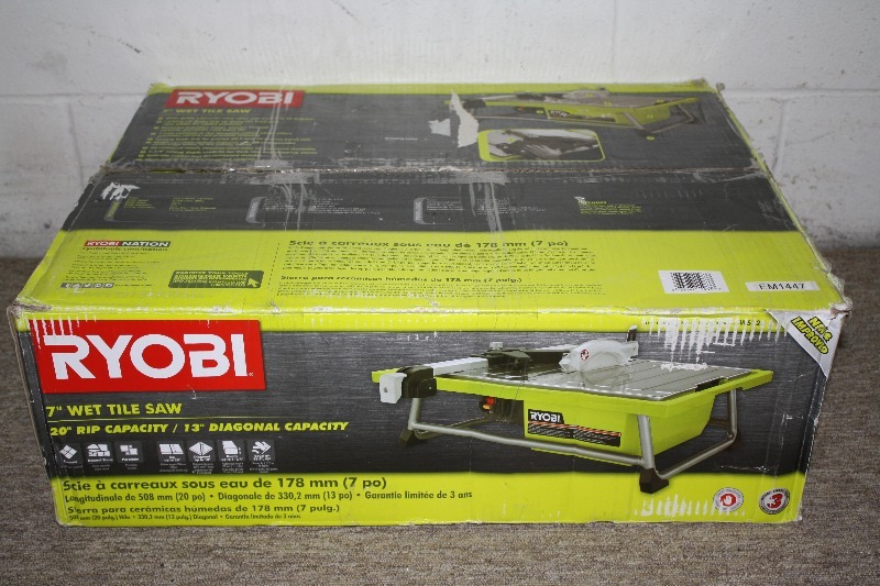 lot 180 image: Ryobi 7 Tile Saw