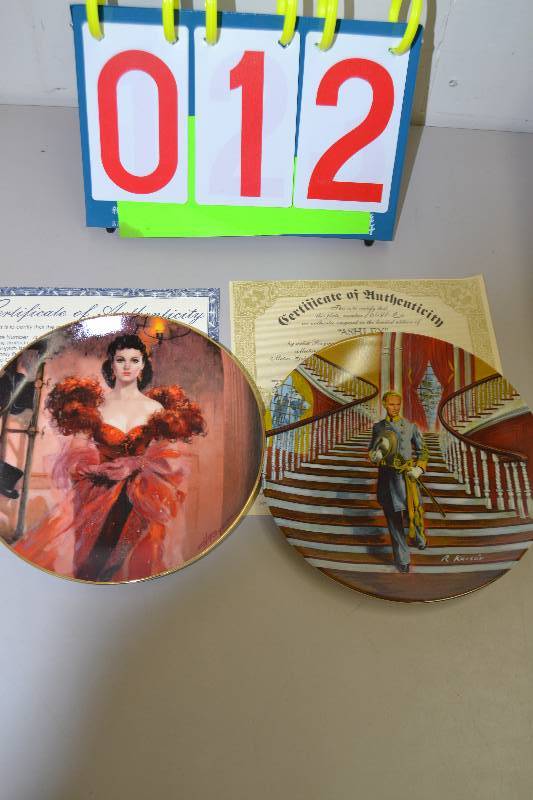 lot 12 image: Gone with the Wind Plates