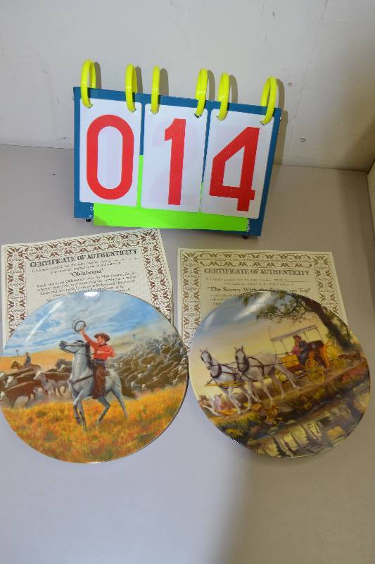 lot 14 image: Oklahoma plates