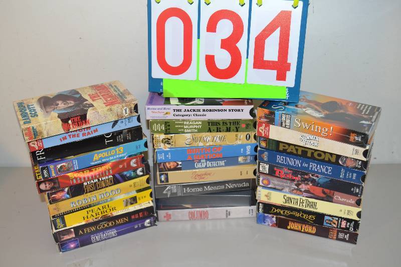 lot 34 image: VHS Tapes