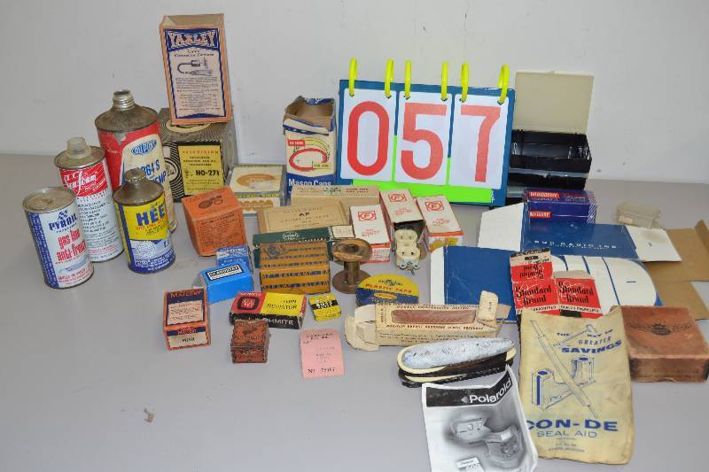 lot 57 image: Vintage boxes and Cans