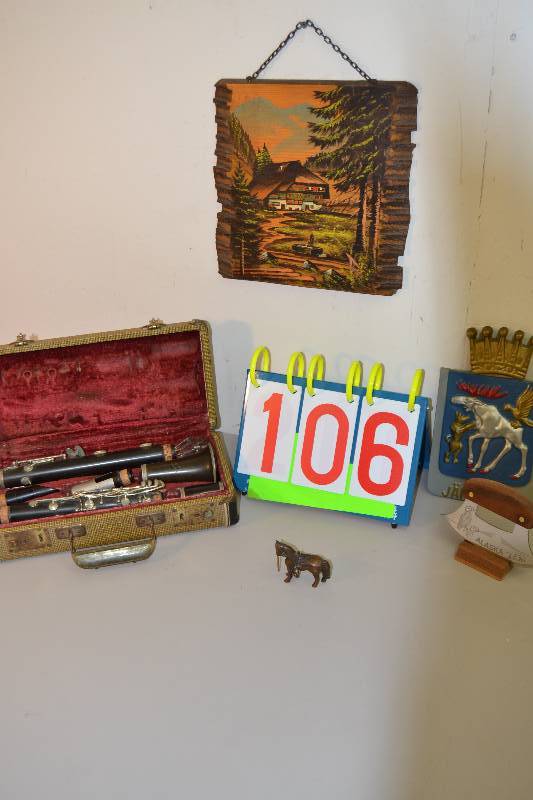 lot 106 image: Clarinet and Household