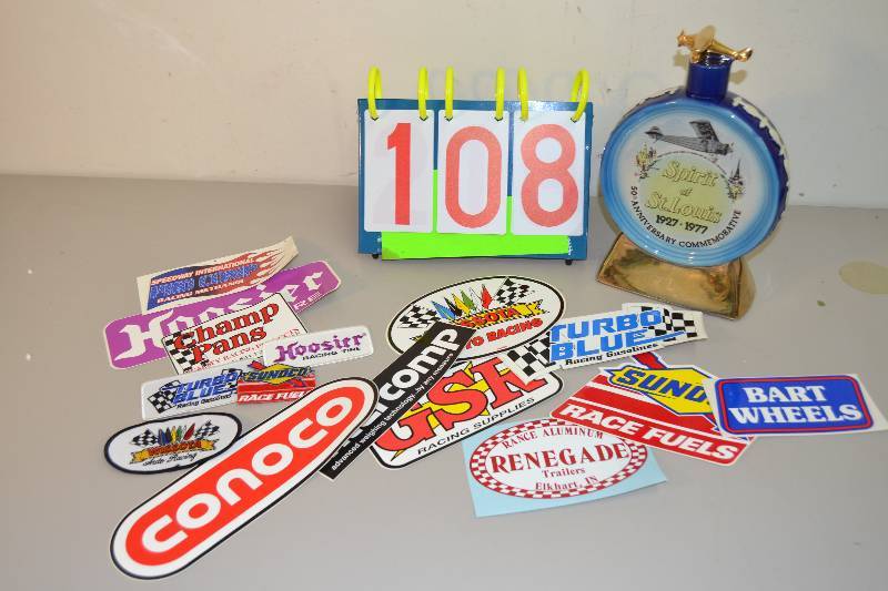 lot 108 image: Decanter and Stickers