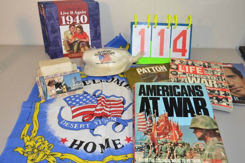 lot 114 image: War memorabilia and JFK Jr.