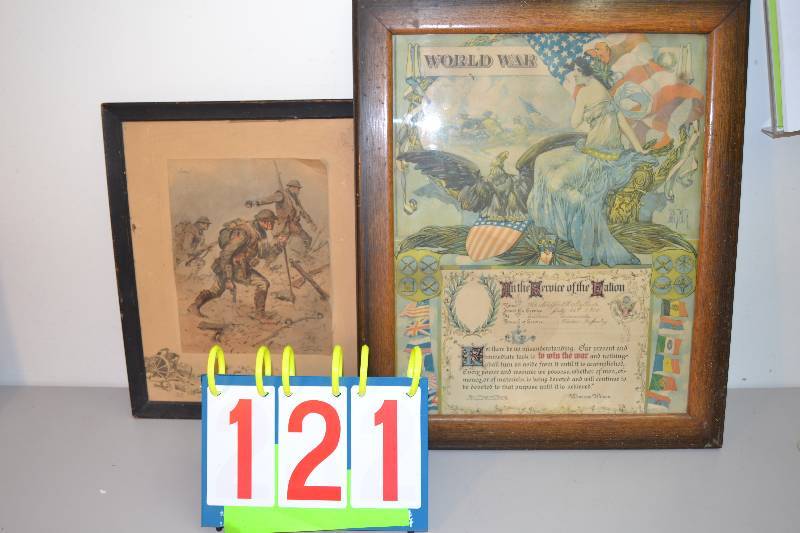 lot 121 image: War memorabilia Pictures