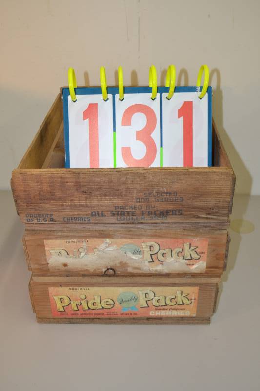 lot 131 image: Cherry crates