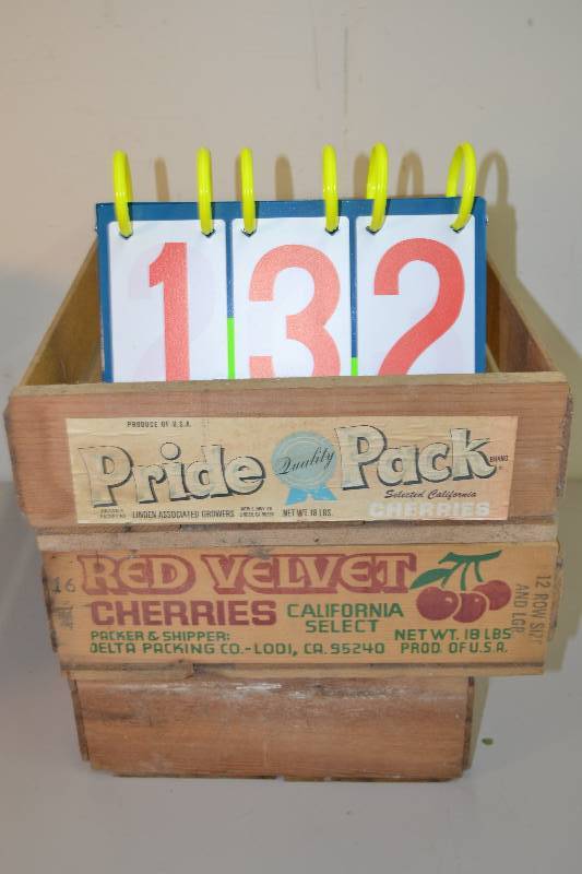 lot 132 image: Cherry crates